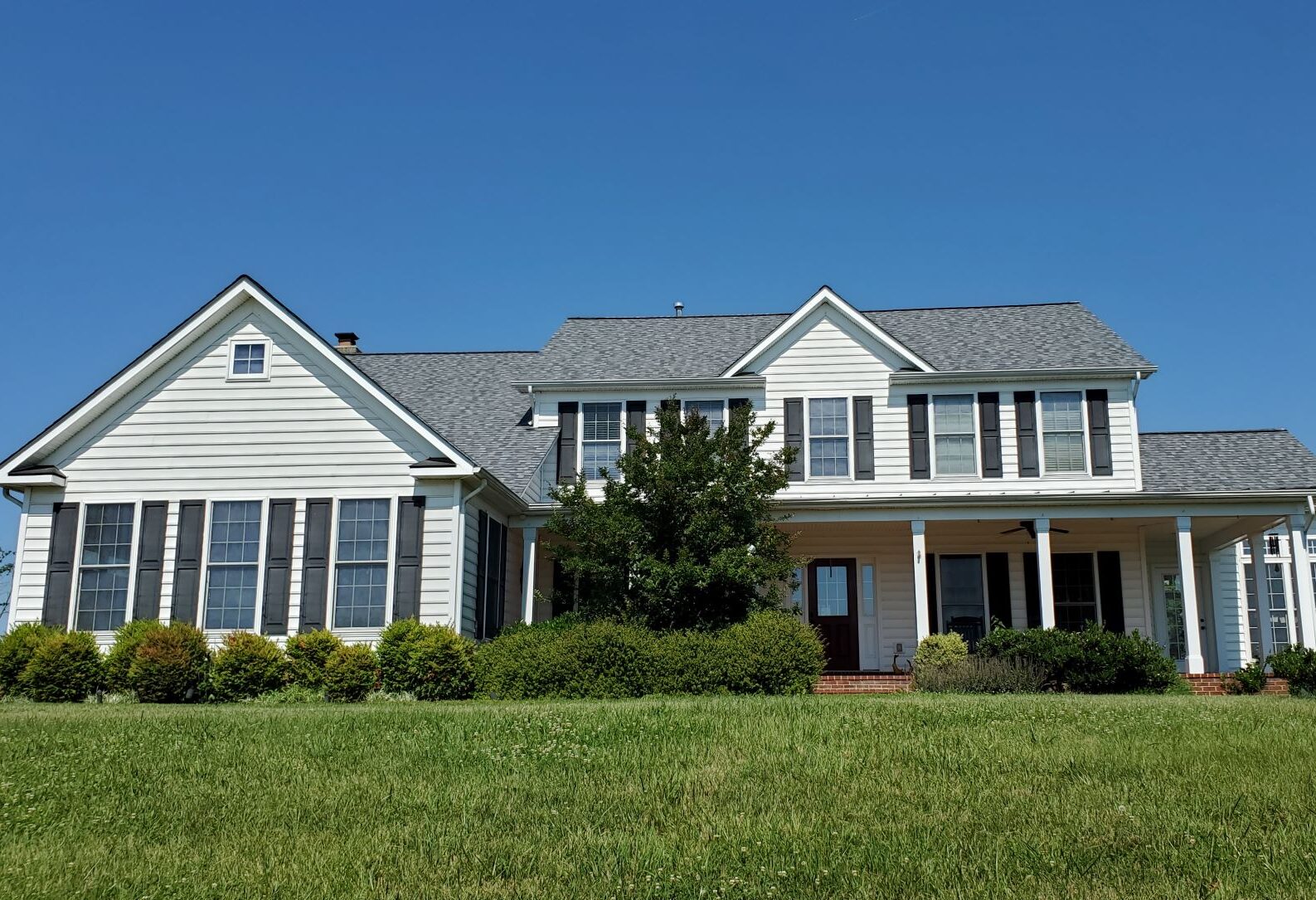 A House with Gray Roofing